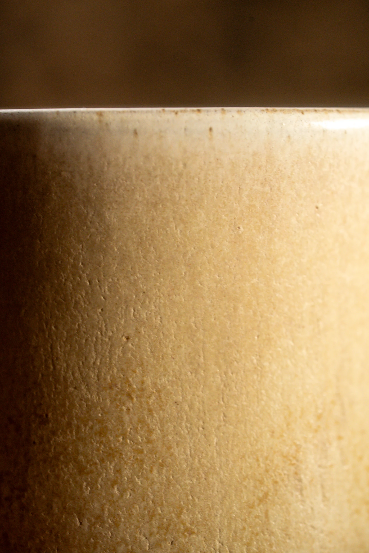 Ivory Cup — stoneware cup in matte ivory glaze, photograph 2 of 3