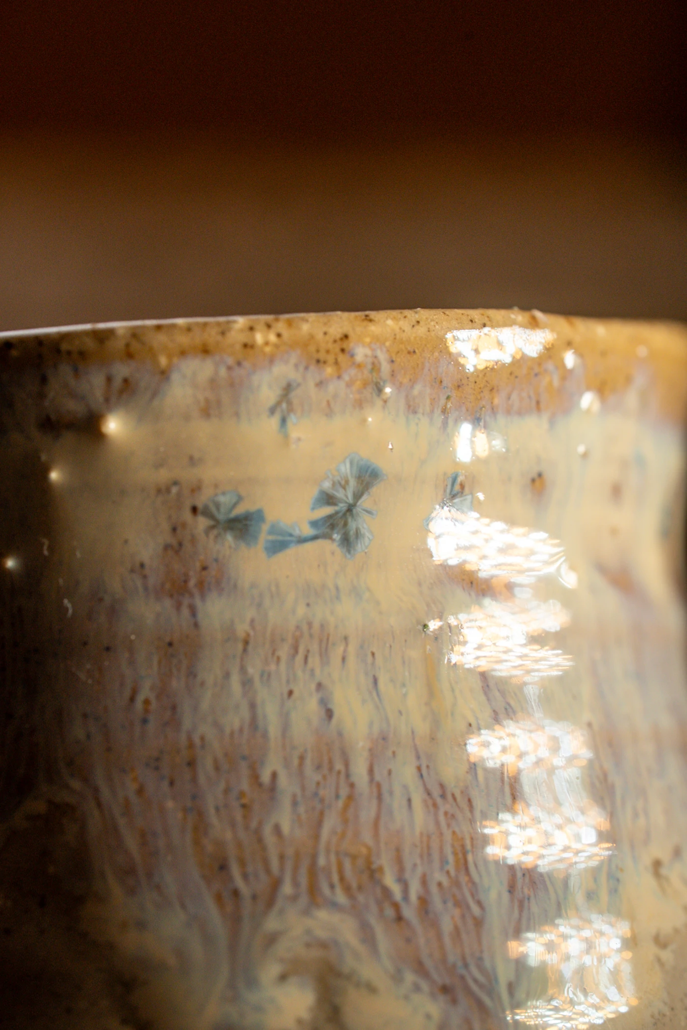 Crystalline Cup — stoneware cup in crystalline glaze, photograph 2 of 3