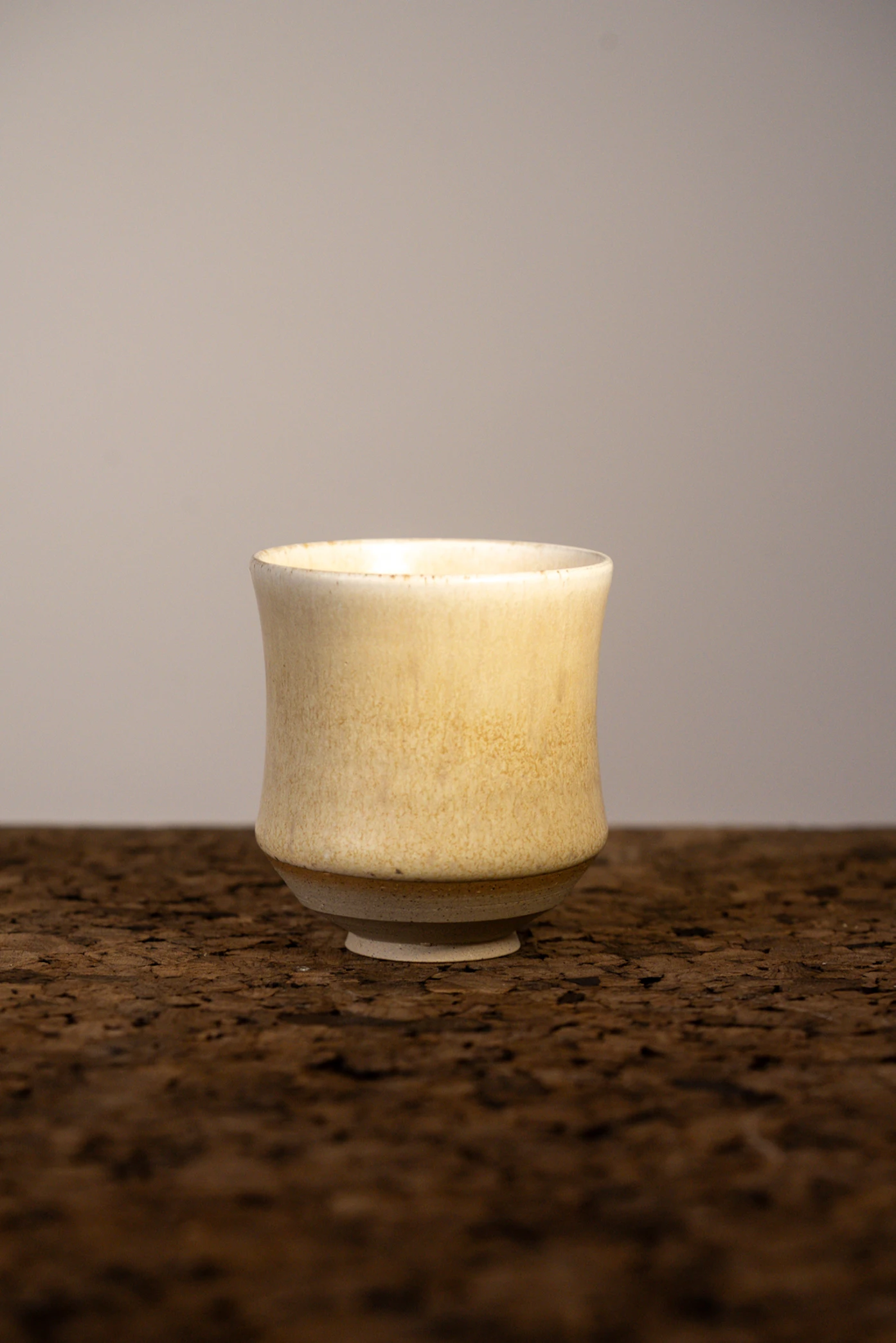 Ivory Cup — stoneware cup in matte ivory glaze, photograph 1 of 3