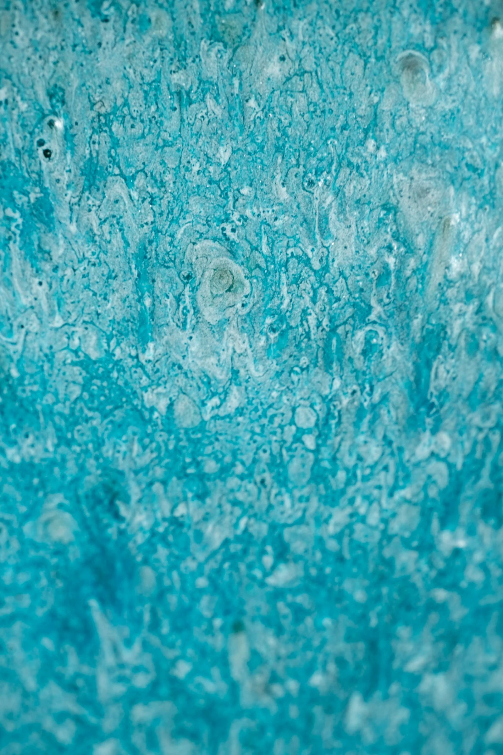 Hand-thrown bowl with a quiet blue interior